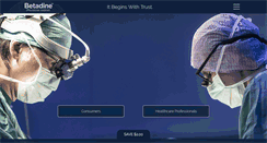 Desktop Screenshot of betadine.com